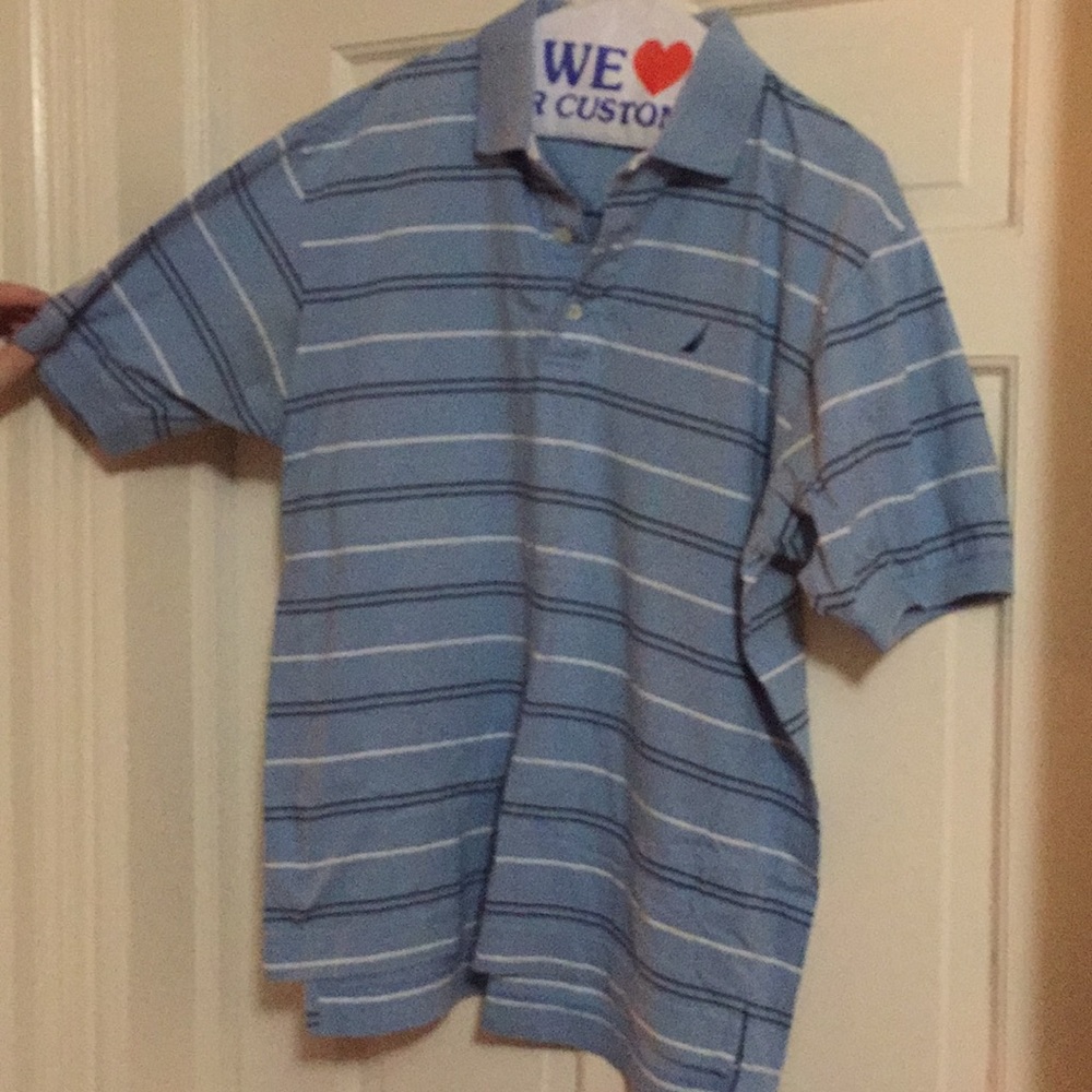 Nautica Mens short sleeved Pima Cotton polo